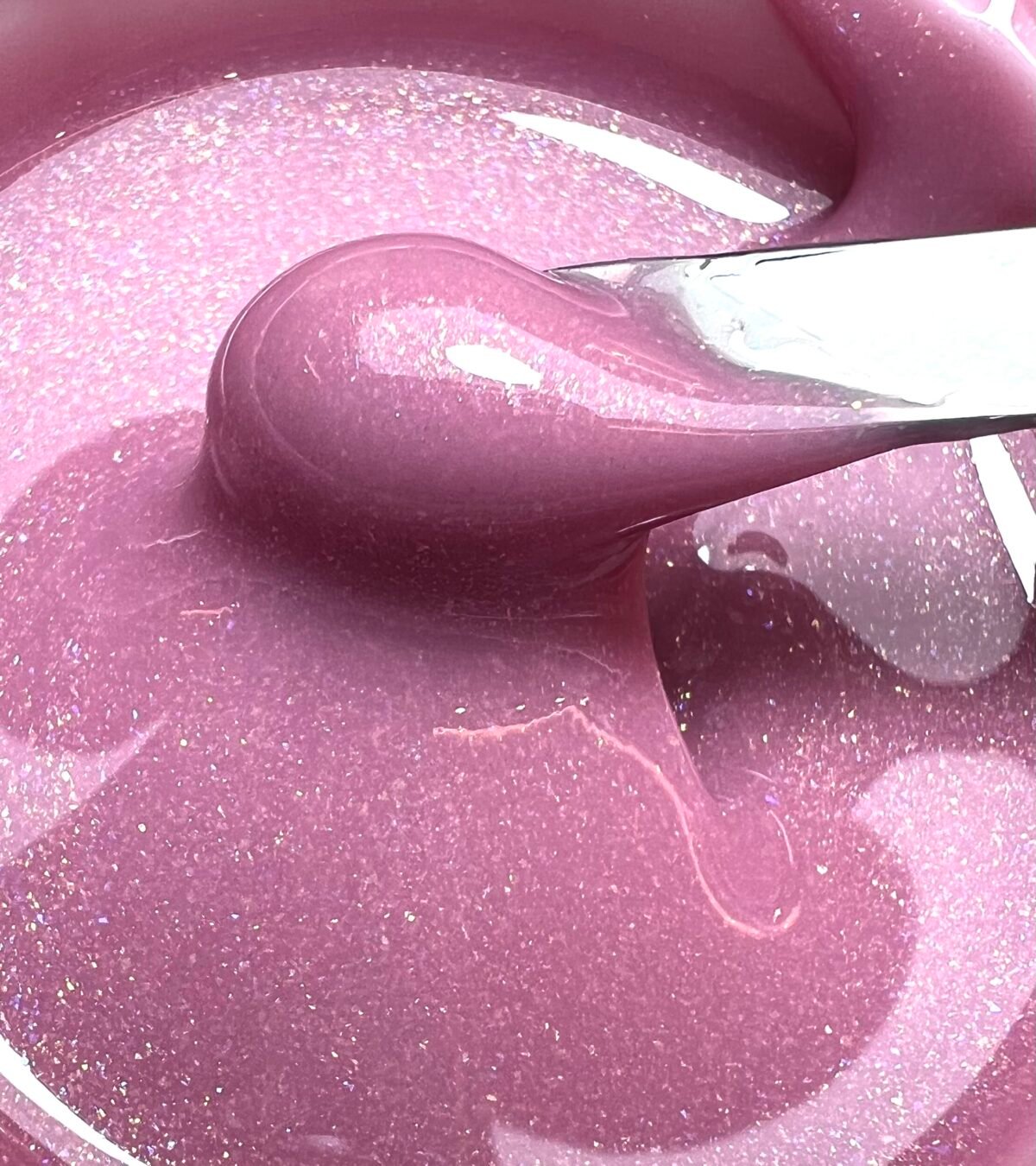 UV/LED SHIMMER GOLD PINK THIXOTROPIC GEL 30 ML / 50 ML - Image 3