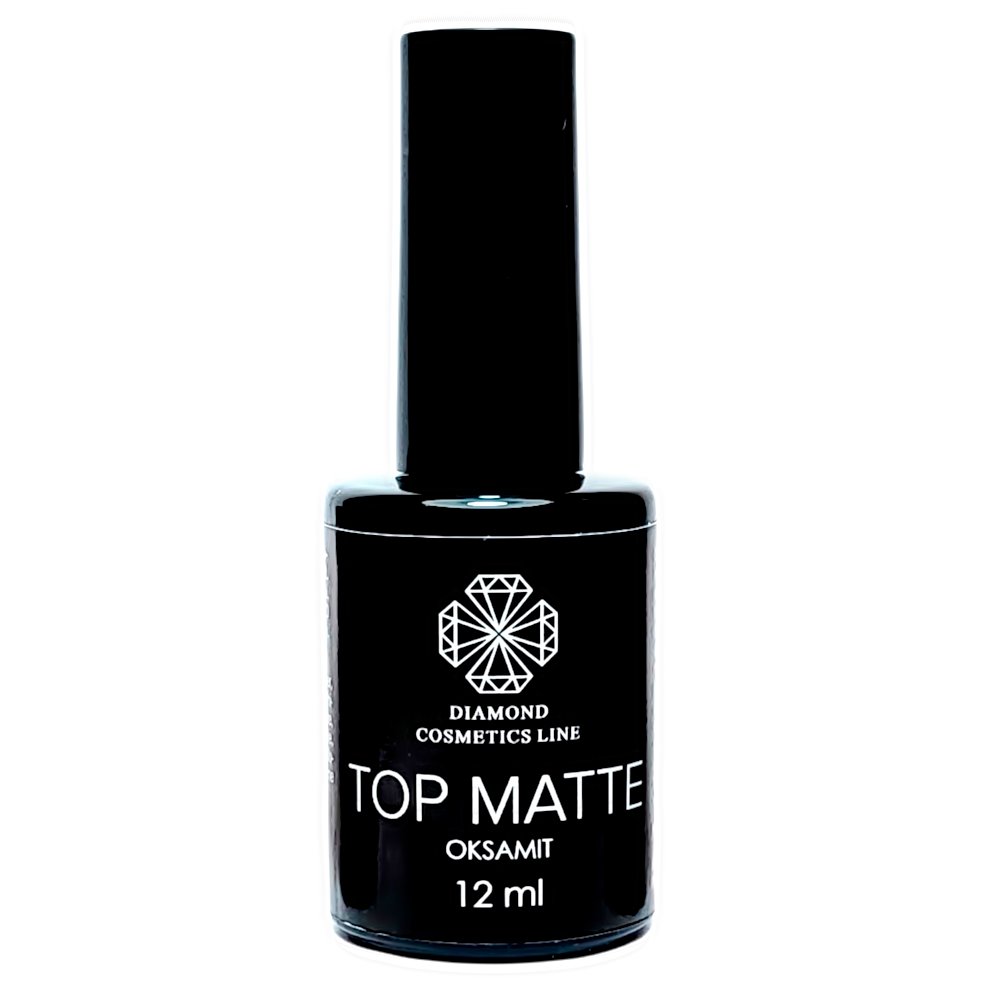 Matēta gēla lakas virskārta (top coat), “Top matte oksamit”, 12 ml