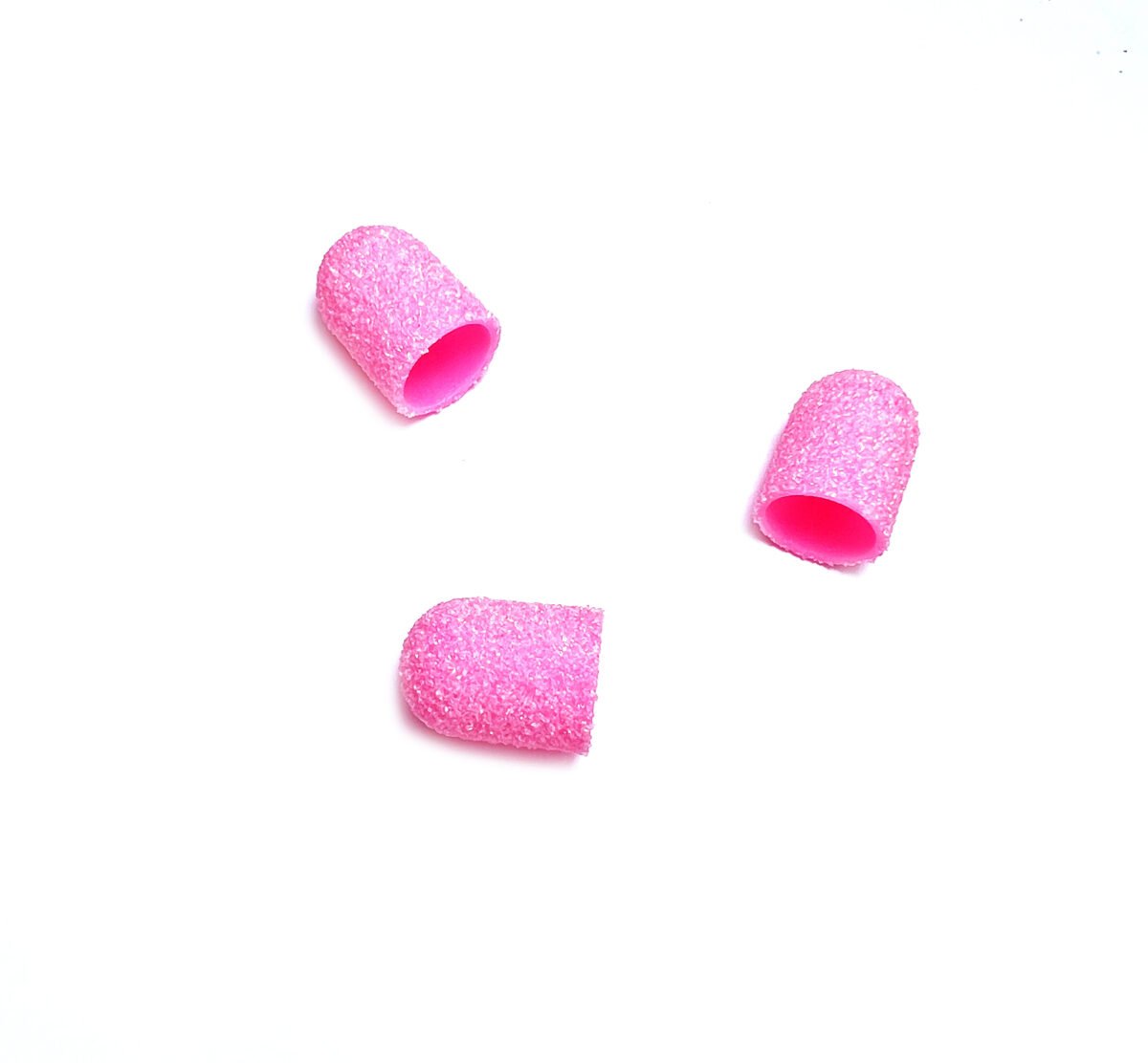 Vienreizlietojams pedikīra uzgalis, 1 gab., 60 griti, 10x15 mm, rozā