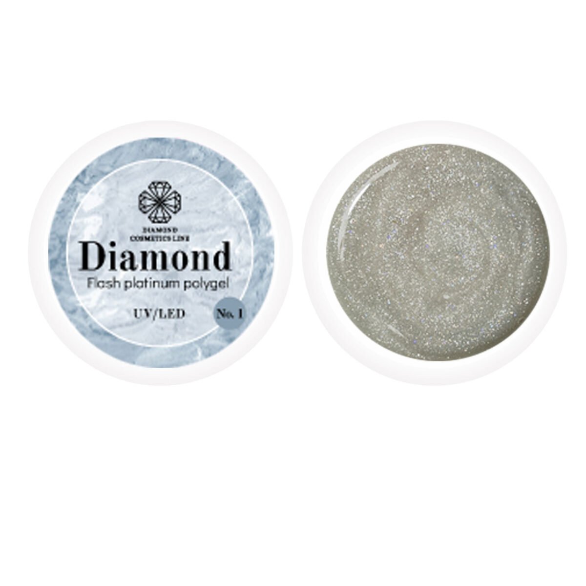 UV/LED Flash platinum polygel Nr.1 30ml / 50ml