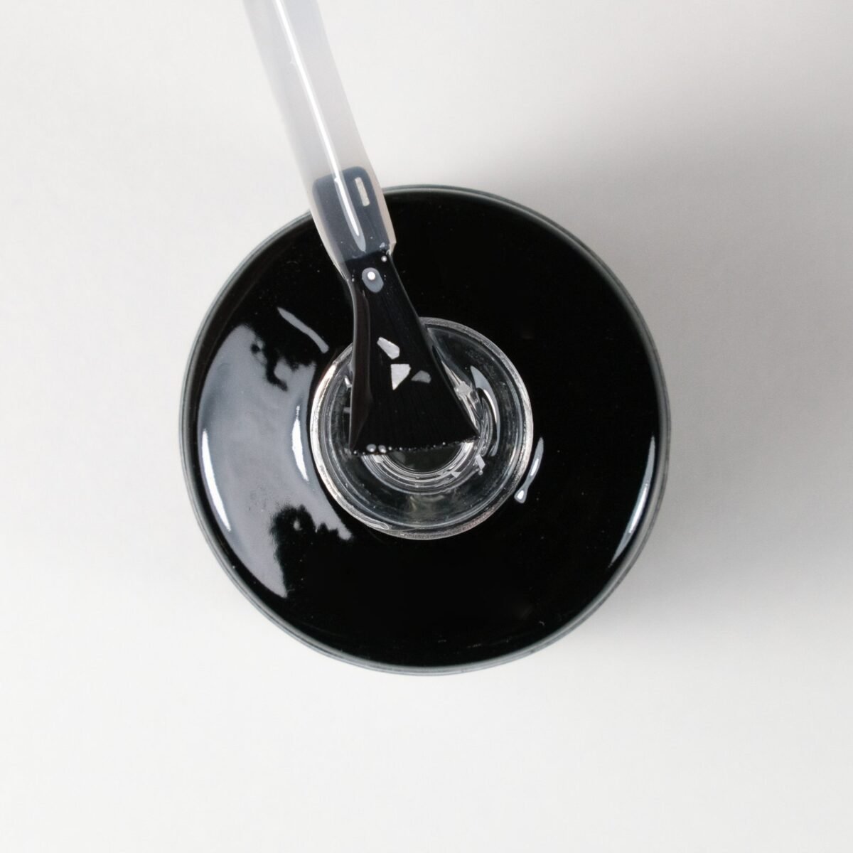 Gēla lakas virskārta (top coat), "FLAKES SILVER", 12 ml - Image 2