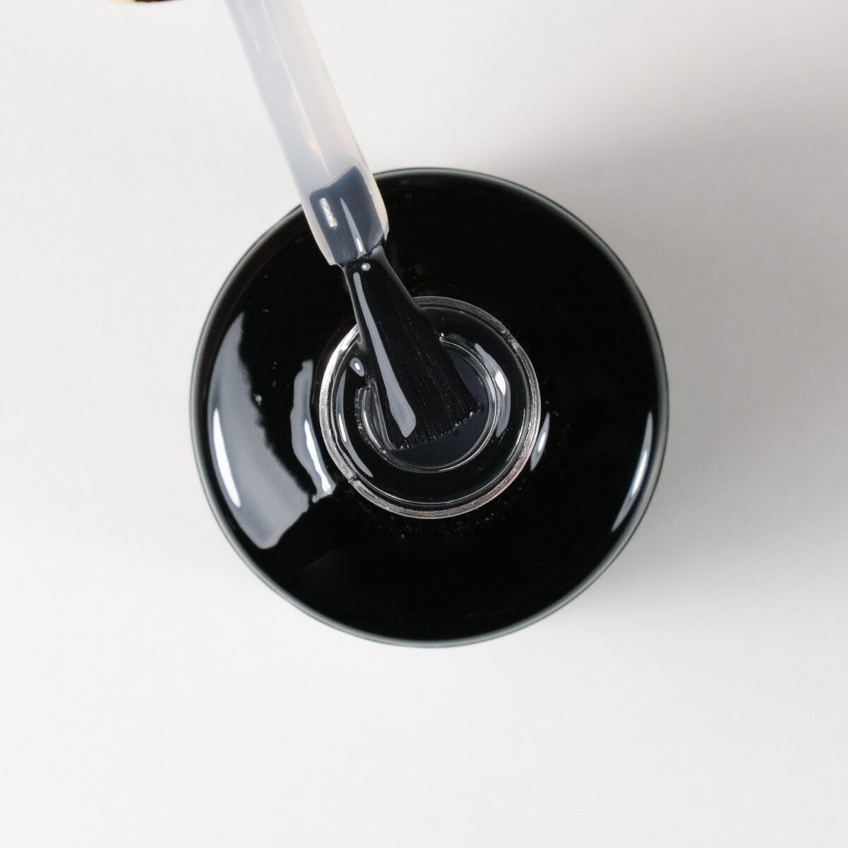 Gēla lakas virskārta (top coat), ar lipīgumu "Glass", 12 ml - Image 2