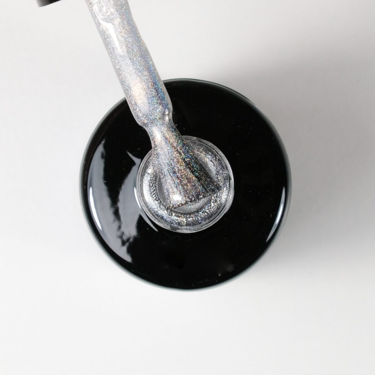 Gēla lakas virskārta (top coat), "FLAKES HOLOGRAPHIC", 12 ml - Image 2
