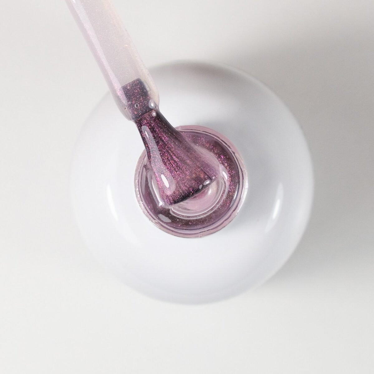 Diamond gēla lakas bāze, LIGHT PINK SHIMMER SILVER, 15 ml - Image 2